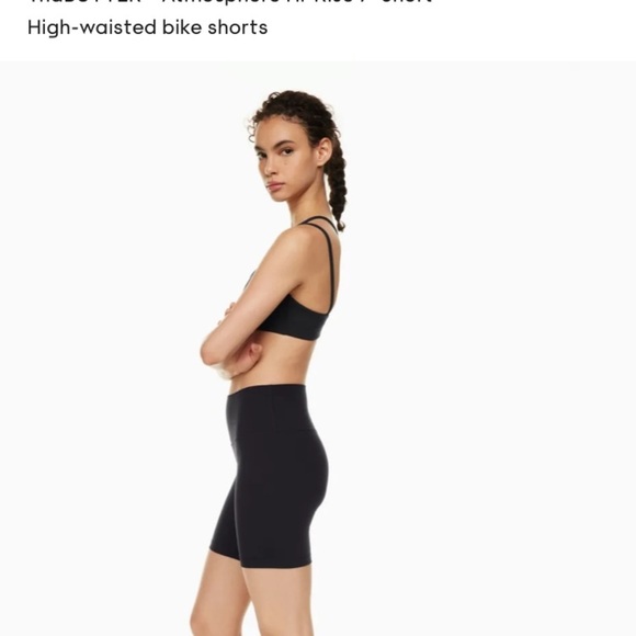 TNA Black High-Waisted Biker Shorts - Picture 4 of 9